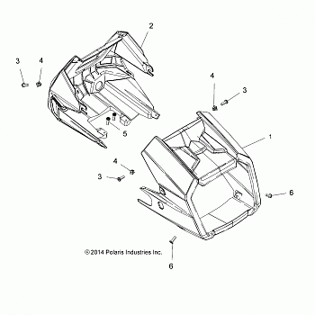 BODY, HEADLIGHT POD - A15SXE95FK (49ATVHEADLIGHT15XP1)