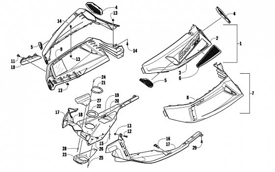 SKID PLATE AND SIDE PANEL ASSEMBLY