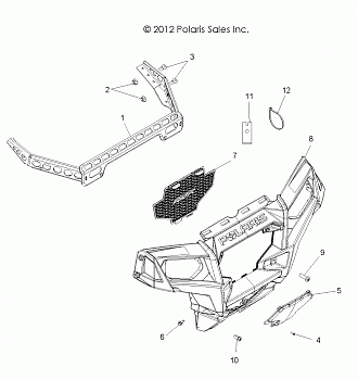 BODY, FRONT BUMPER - Z14VH57AD/6EAI/6EAW (49RGRBUMPER13RZR570)