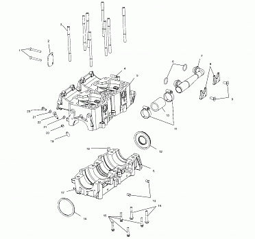 CRANKCASE - S00SR8BS (4954115411C006)