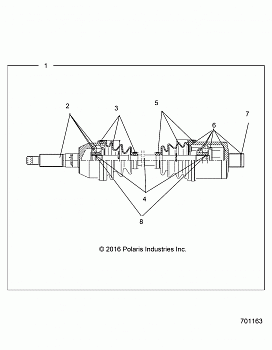 DRIVE TRAIN, REAR DRIVE SHAFT - R19RNA57B1/B9/EBX (701163)