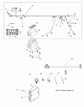 ELECTRICAL, WIRE HARNESS - R13XE7EAI (49RGRHARNESS12RZR4EPS)