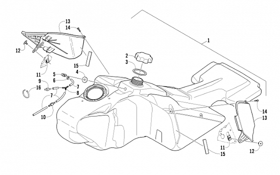 GAS TANK ASSEMBLY