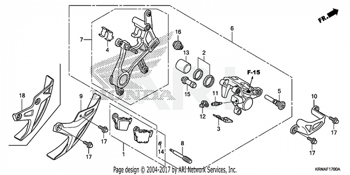 REAR BRAKE CALIPER