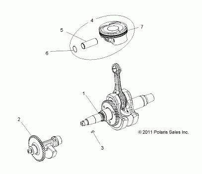 ENGINE, CRANKSHAFT, PISTON and BALANCE SHAFT - Z14VH57AD/6EAI/6EAW (49RGRPISTON12RZR570)