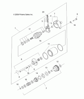 ENGINE, STARTING SYSTEM - A11MB46FZ (49ATVSTARTER09TB)