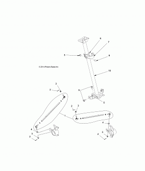 STEERING, STEERING POST ASM. - A15SVA85FD (49ATVSTEERING15SCRAM850)