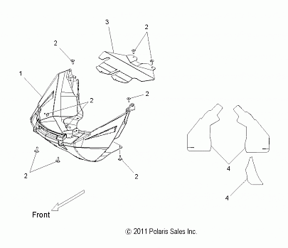 BODY, NOSEPAN ASM. - S12BA6NSL (49SNOWNOSEPAN12800SB)