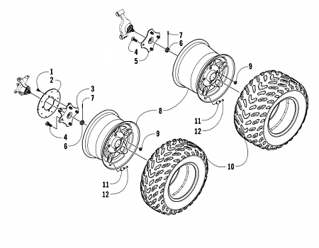WHEEL AND TIRE ASSEMBLY (LE)