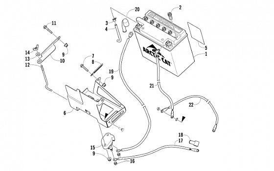 BATTERY AND TRAY ASSEMBLY