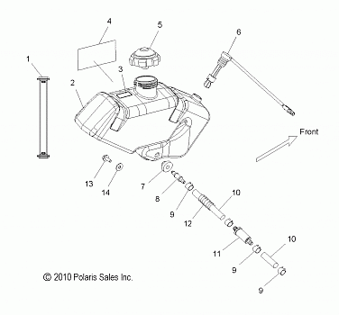 ENGINE, OIL BOTTLE ASM. - S12BF8GSA/GSL (49SNOWOILBOTTLE11800PRMK)