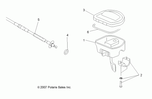 STEERING, CONTROLS, THROTTLE ASM. and CABLE - A13MH50TD (49ATVCONTROLS086X6)