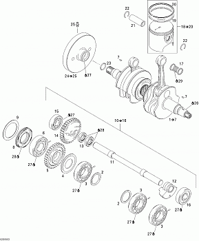 Crankshaft, Pistons And Balance Shaft