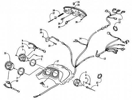 HEADLIGHT, INSTRUMENTS, AND WIRING ASSEMBLIES