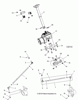 STEERING, STEERING POST ASM. - A17SXE85AB/AM/AS/A9 (100745)