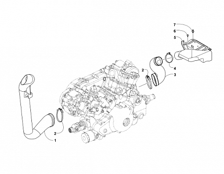 CASE/BELT COOLING ASSEMBLY