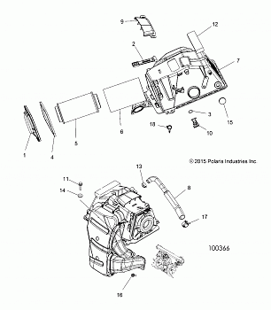 ENGINE, AIR INTAKE - A16SYS95CK (100366)