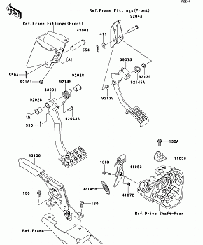Brake Pedal/Throttle Lever