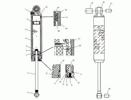 SHOCK (REAR TRACK) - S03ND5BS (4977927792B09)