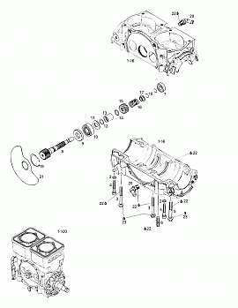 Crankcase, Rotary Valve