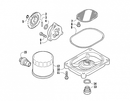 OIL FILTER/PUMP ASSEMBLY