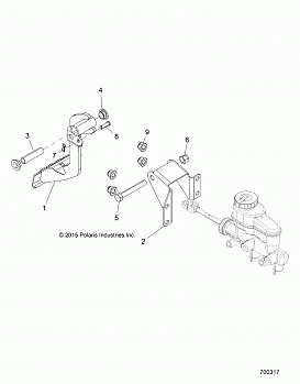 BRAKES, PEDAL AND MASTER CYLINDER - R18RNA57B1/B9/EBV (700317)