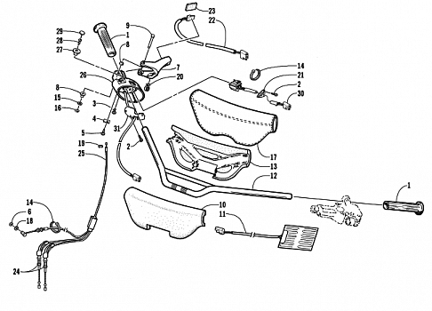 HANDLEBAR AND CONTROLS