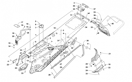 TUNNEL AND SNOWFLAP ASSEMBLY