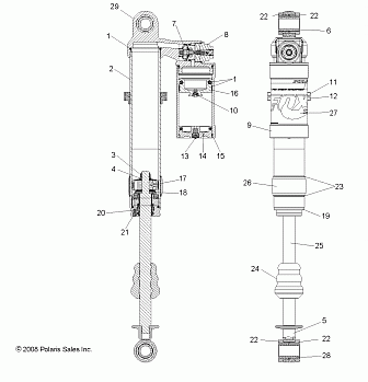 SUSPENSION, FRONT SHOCK - A10GJ45AA (49ATVSHOCKFRT7043475)