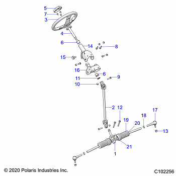 STEERING, STEERING ASM. - A19HZA15A1/A7/B1/B7 (102256)