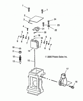 ENGINE, CARBURETOR, UPPER - S07NP5CS/CE (49SNOWCARBUPPER600HO)