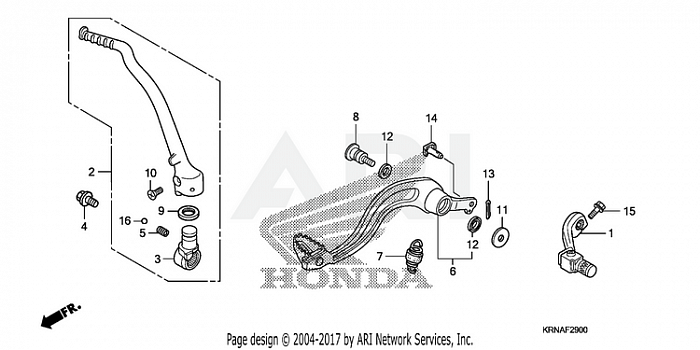 PEDAL + KICK STARTER ARM