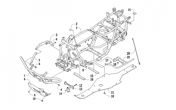 FRAME AND RELATED PARTS