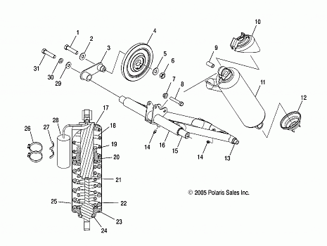 TORQUE ARM, REAR (M-10) - S06ME6FS (4997139713C05)
