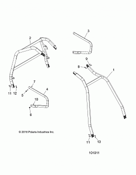 CHASSIS, CAB FRAME AND SIDE BARS - A18DAA57F5 (101011)