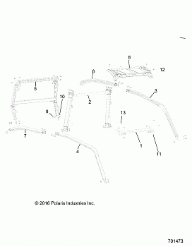 CHASSIS, CAB FRAME - R17RHE99NU (701473)