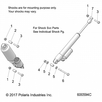 SUSPENSION, REAR SHOCKS MNTG. - S19EKB6PSL (600594C)