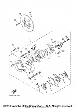 REAR BRAKE CALIPER