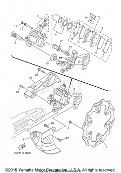 REAR BRAKE CALIPER