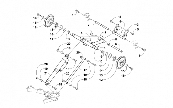 REAR SUSPENSION REAR ARM ASSEMBLY