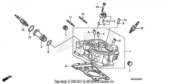 REAR CYLINDER HEAD