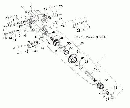 DRIVE TRAIN, MAIN GEARCASE INTERNALS 2 (Built 5/17/10 and After) - R10XH76AA (49RGRTRANSINTL23235269)