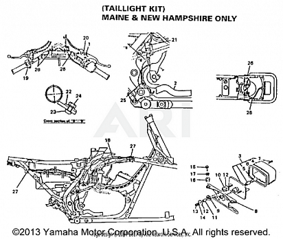 TAILLIGHT KIT (MAINE AND NEW HAMPSHIRE ONLY)