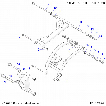 SUSPENSION, REAR CONTROL ARMS, MOUNTING - A20SXN85A8/CA8 (C102216-2)
