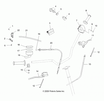 STEERING, CONTROLS and INDICATOR - A10GJ45AA (49ATVCONTROLS09OUT450)