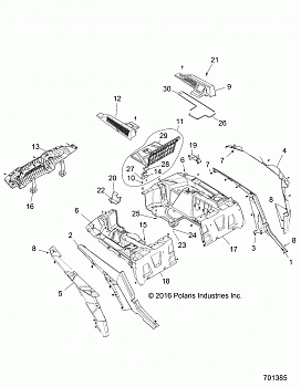 BODY, REAR RACK AND FENDERS - Z17VFE92AK/AM/AB (701385)