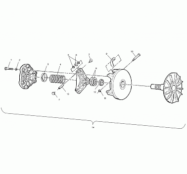 DRIVE CLUTCH - A02CH42AA (4968536853C03)