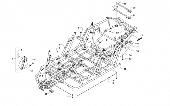 FRAME, HEADLIGHTS, AND RELATED PARTS