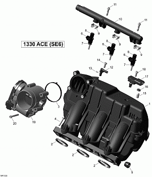 Air Intake Manifold And Throttle Body _18R1535