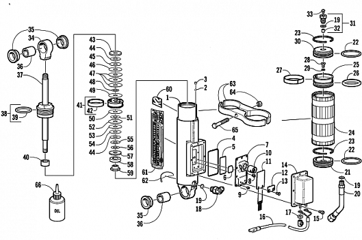 REAR SUSPENSION REAR ARM SHOCK ABSORBER